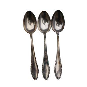 3 Vintage Wellner Germany Silverplate Teaspoon Tea Spoon 54143